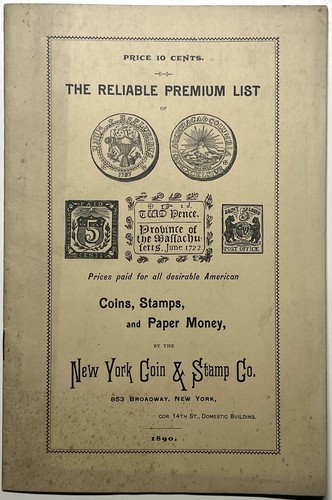 1890 reliable premium list - 1890, new